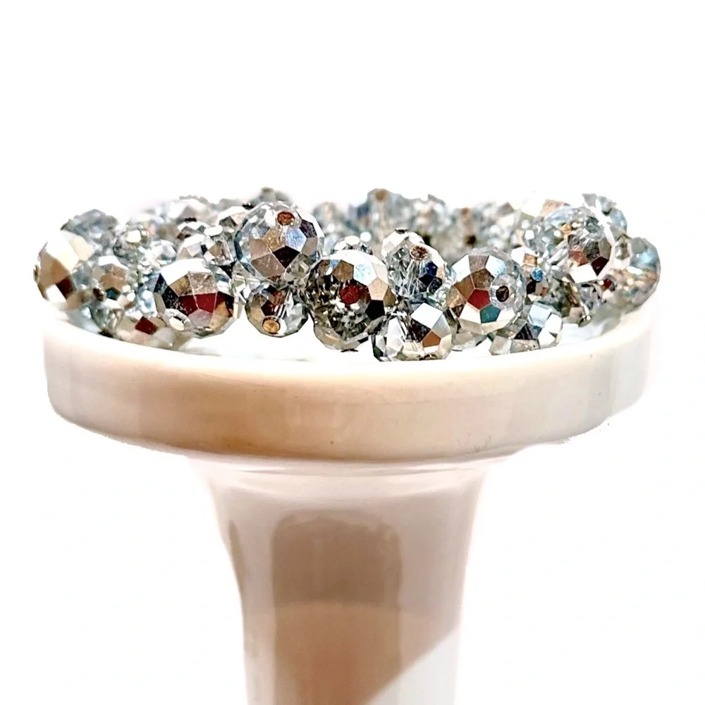 WHITE HOUSE BLACK MARKET Crystal Bauble Elastic Bracelet 💎 SPARKLY!💎​ - Picture 2 of 7